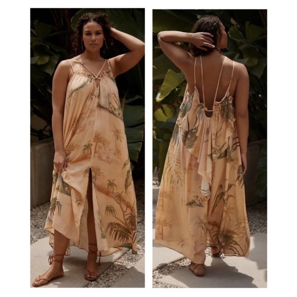 Tahnee Kelland for Anthropologie Strappy Midi Dress
